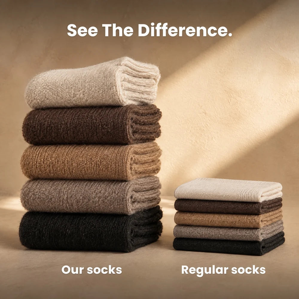 Mid-Calf Winter Socks – 5-Pair Pack